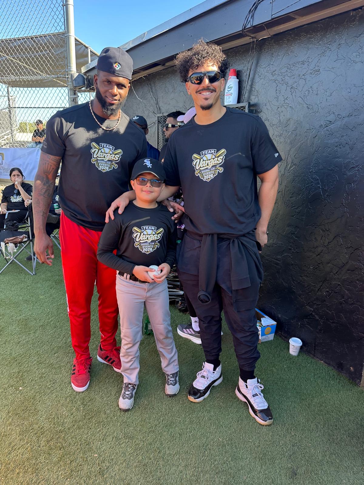 Team Vargas players with pros